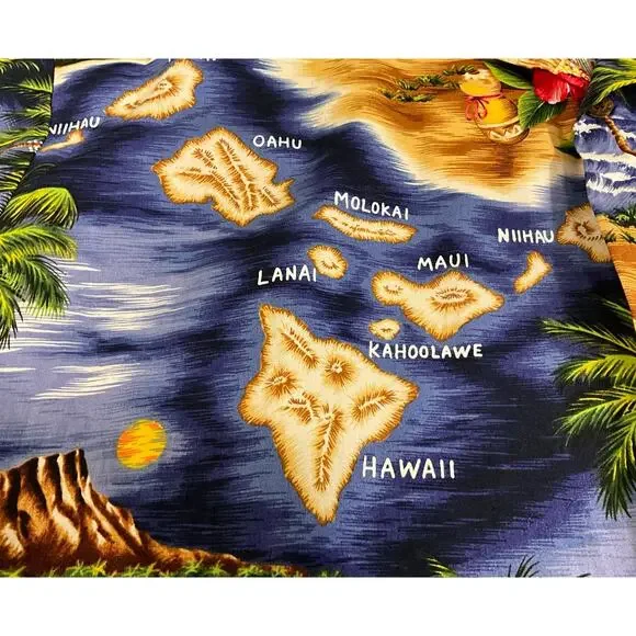 Men's NEW RJC Shirt Made in Hawaii United States Sz 3XL Short Sleeve Button Up - Picture 4 of 6
